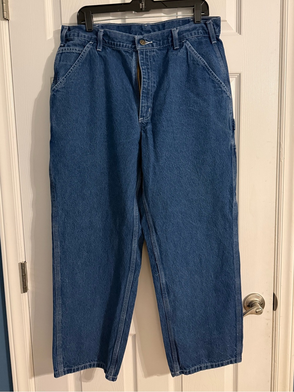 Carhartt B13 Loose Fit Carpenter Jeans Men's 36x28‎ Blue Denim Work Pants